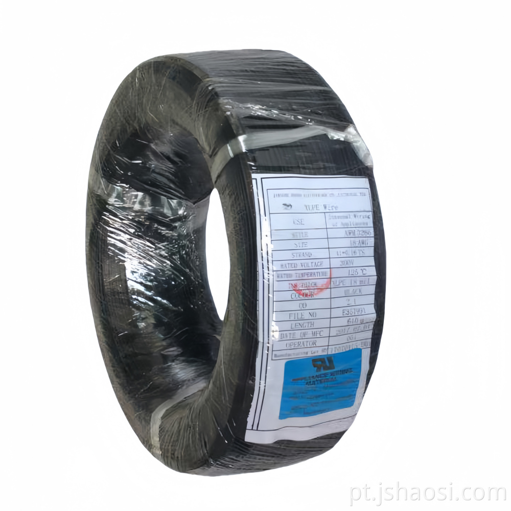 Xlpe wire awm3266 18# preto XLPE wire AWM3266 18# BLACK